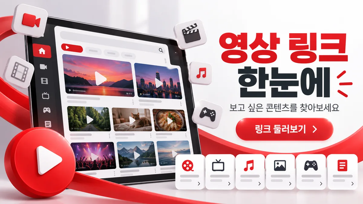 영상 링크를 한눈에 보는 주소모음